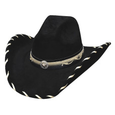 Cappello Western Bullhide Straight Shooter Black