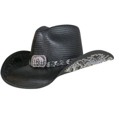 Cappello Western Bullhide Cowgirl Fantasy Black