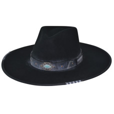 Cappello Western Bullhide Messed Up Black Cappello Western Bullhide Messed Up Black