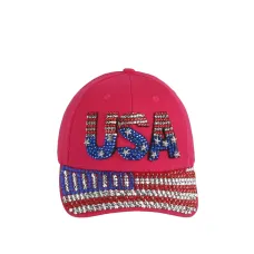 Cappellino USA Bling Fucsia