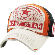 Cappellino Lone Star Orange Satin