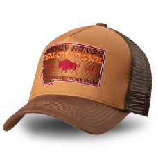 Cappellino Trucker Yellowstone Dutton Ranch Brown Cappellino Trucker Yellowstone Dutton Ranch Brown