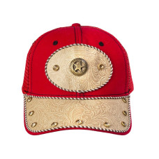 Cappellino Star Red Tan