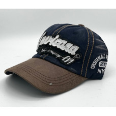 Cappellino Americana Brown Blue Cappellino Americana Brown Blue