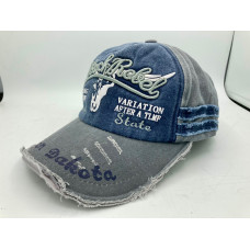 Cappellino Black Rebel Blu and Grey