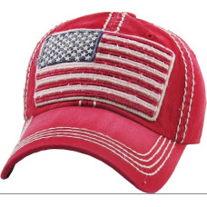 Cappellino U.S.A. Flag Red