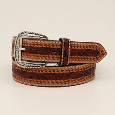 Cintura in pelle Ariat Brown Zig Zag Edge Cintura in pelle Ariat Brown Zig Zag Edge