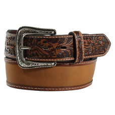 Cintura in pelle Ariat Emboidered Mid Brown Cintura in pelle Ariat Emboidered Mid Brown