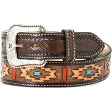 Cintura in pelle Ariat Southwest Pattern Brown Cintura in pelle Ariat Southwest Pattern Brown