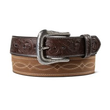 Cintura in pelle Ariat Stitch Mid Brown