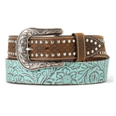 Cintura in pelle Ariat Floral Turquoise Cintura in pelle Ariat Floral Turquoise