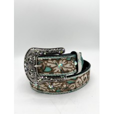 Cintura in pelle Ariat LaserCut Hair