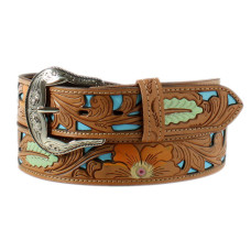 Cintura in pelle Ariat Floral Painted Cintura in pelle Ariat Floral Painted