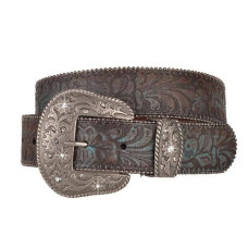 Cintura sottile in pelle Most Wanted Turquoise Inlay Cintura sottile in pelle Most Wanted Turquoise Inlay