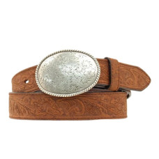 Cintura in pelle Nocona Brown Oval Buckle Cintura in pelle Nocona Brown Oval Buckle