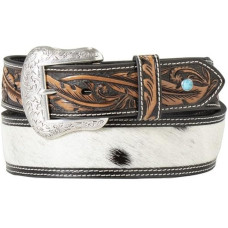 Cintura in pelle Nocona Calf Hair Black Cintura in pelle Nocona Calf Hair Black