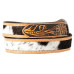 Cintura in pelle Nocona Floral Calf Hair
