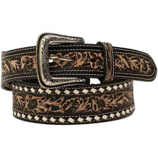 Cintura in pelle Nocona Floral Tooled Distressed Cintura in pelle Nocona Floral Tooled Distressed