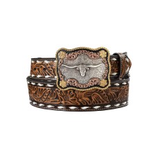 Cintura in pelle Nocona Longhorn Buckle Cintura in pelle Nocona Longhorn Buckle