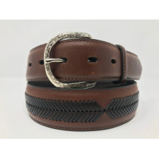 Cintura in pelle Nocona Dark Brown and Black Cintura in pelle Nocona Dark Brown and Black