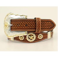 Cintura in pelle Nocona Gold Conchos Cintura in pelle Nocona Gold Conchos