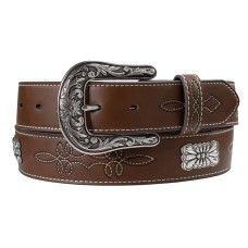 Cintura in pelle Nocona Concho Brown
