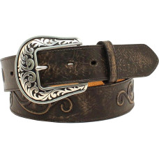 Cintura in pelle Nocona Dark Brown and Conchos Cintura in pelle Nocona Dark Brown and Conchos