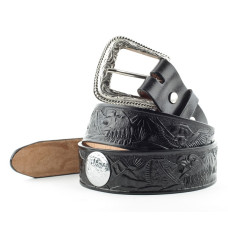 Cintura in pelle Stars & Stripes Black Eagle