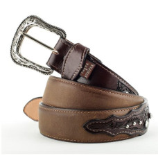 Cintura in pelle Stars & Stripes WG-200