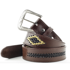 Cintura in pelle Stars & Stripes WG-92