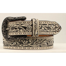 Cintura in pelle Ariat Beige Brilliant Underlay Cintura in pelle Ariat Beige Brilliant Underlay