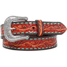 Cintura in pelle Ariat Red Flowers Cintura in pelle Ariat Red Flowers