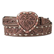 Cintura in pelle Angel Ranch Heart Buckle Cintura in pelle Angel Ranch Heart Buckle