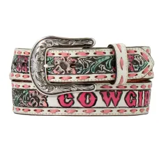 Cintura in pelle Angel Ranch Cowgirl Floral