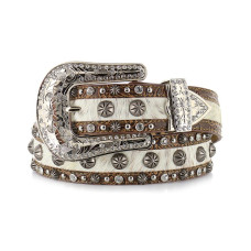 Cintura in pelle Angel Ranch White Brown Hair Cintura in pelle Angel Ranch White Brown Hair