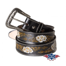 Cintura in pelle Stars & Stripes WG-103