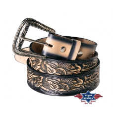 Cintura in pelle Stars & Stripes WG-104