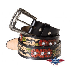 Cintura in pelle Stars & Stripes WG-105