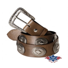 Cintura in pelle Stars & Stripes WG-114