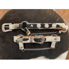 Cinturini per stivali in pelle Black White Cinturini per stivali in pelle Black White