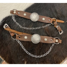 Cinturini per stivali in pelle Brown WD32