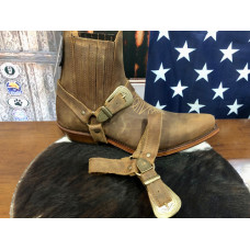 Cinturini per stivali in pelle Fibbia Brown Cinturini per stivali in pelle Fibbia Brown