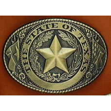 Fibbia Nocona Texas Seal Brass