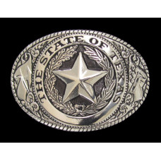 Fibbia Nocona Texas Seal Silver