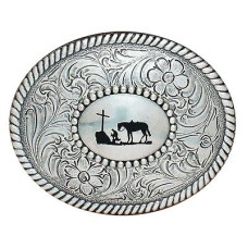 Fibbia Nocona Oval Cowboy Prayer