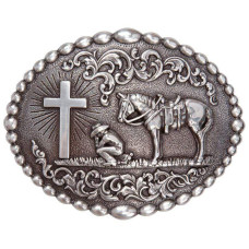 Fibbia Nocona Oval Cowboy Prayer