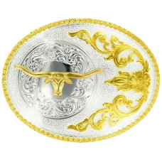 Fibbia Nocona Oval Gold Longhorn Fibbia Nocona Oval Gold Longhorn