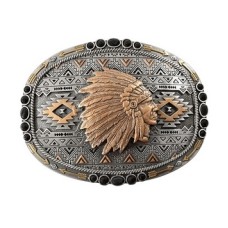Fibbia Nocona Oval Indian Chief