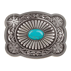 Fibbia Nocona Turquoise Stone
