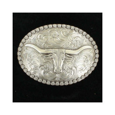 Fibbia Nocona Oval Longhorn